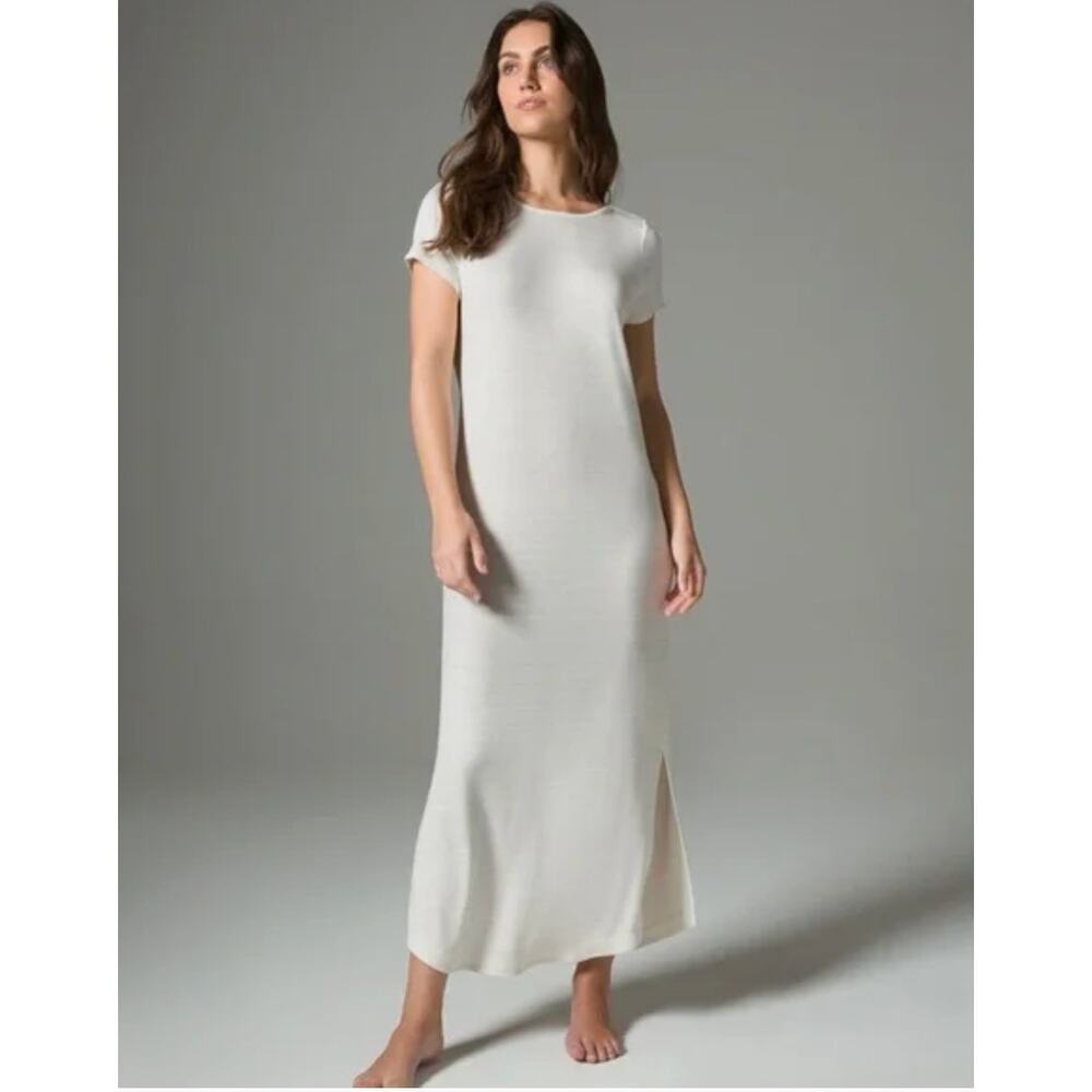 Soma Cool Nights and Days Soft Lounge Dress Nightgown Subtle Stripes Extra Large